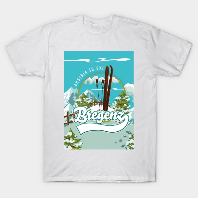 Bregenz Austria Ski logo Poster T-Shirt by nickemporium1